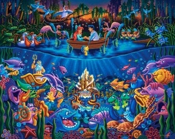 Disney Panel - Part of Your World - The Little Metrmaid - Panel 36" x 43/44"