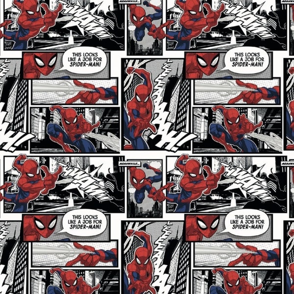 Springs Creative - Marvel  - Spider Man - Comic - Half Yard