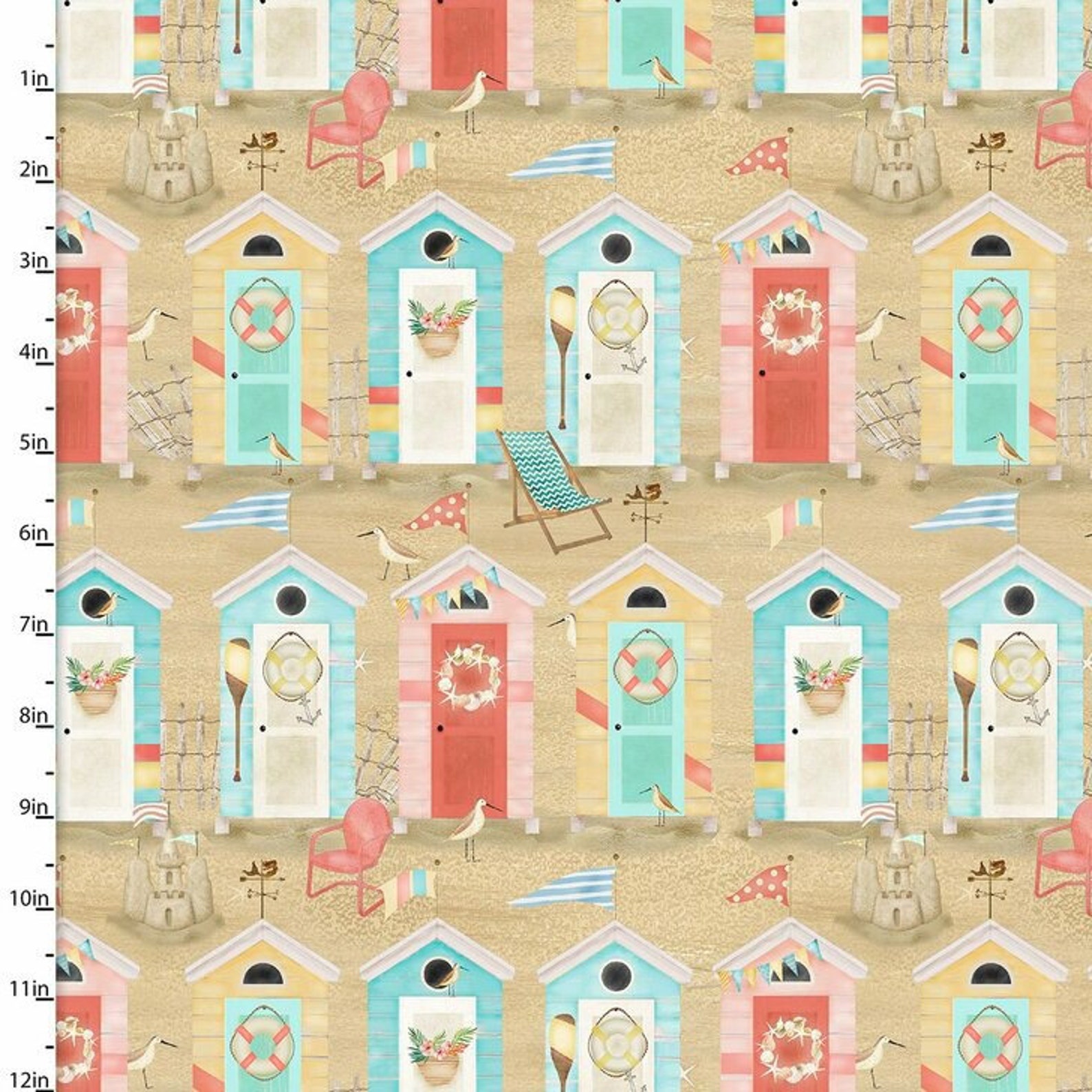 beach travel fabric