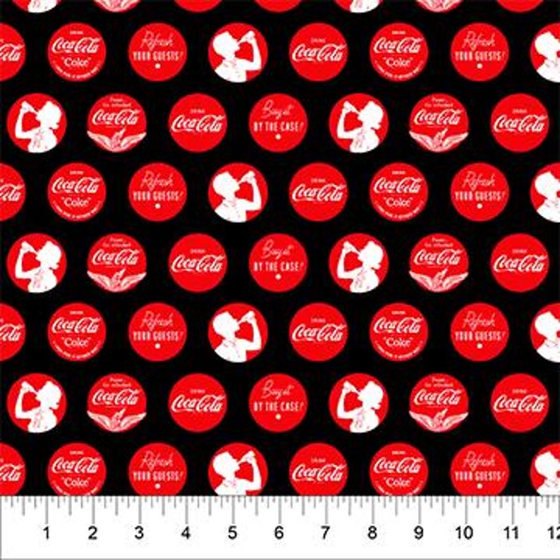Coca-cola by Northcott Fabrics - Etsy