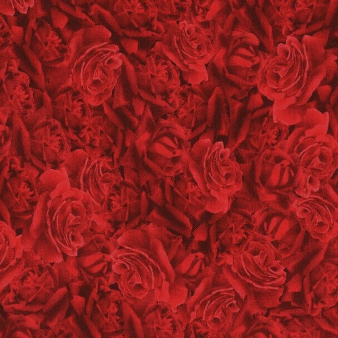 Roses Red by Timeless Treasures - Etsy