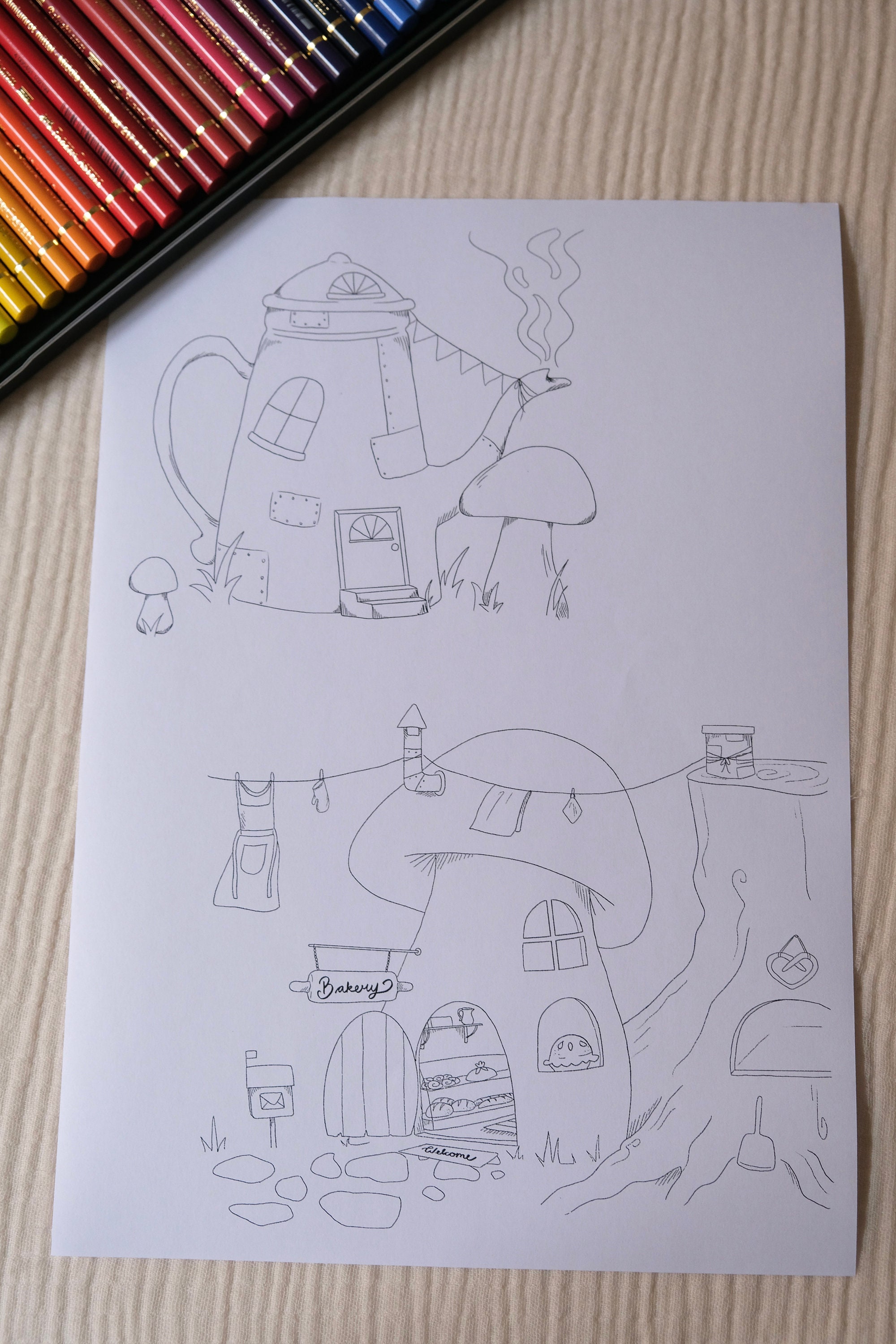 Coloring Pages - Whimsy Bundle of 6 - Etsy