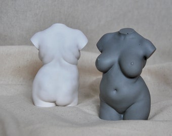 plus size body statue | curvy sculpture | female bust | custom made colour | personalised | feminine |body | woman [4 inch]