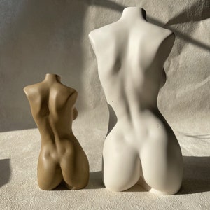 LARGE 8 INCH woman sculpture curvy sculpture female bust custom made colour personalised statue body big breast image 4