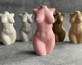 curvy goddess figurine | curvy sculpture | female bust | custom made | home decor | feminine | body | woman [4 inch]