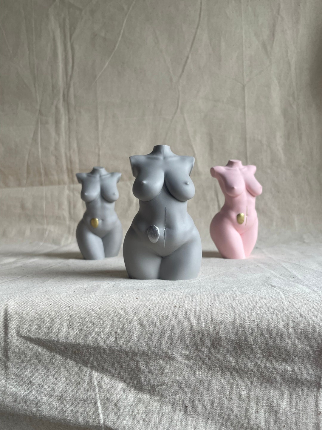 Ostomy Bag and Scar Customisable Body Statue Crohn's Disease Disability