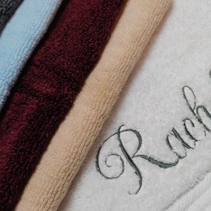 Personalised face cloth / Embroidered Towel / / luxury towel / cloth with name / face cloth / custom face cloth / Nick name / wedding role image 7