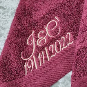 Personalised face cloth / Embroidered Towel / / luxury towel / cloth with name / face cloth / custom face cloth / Nick name / wedding role image 8