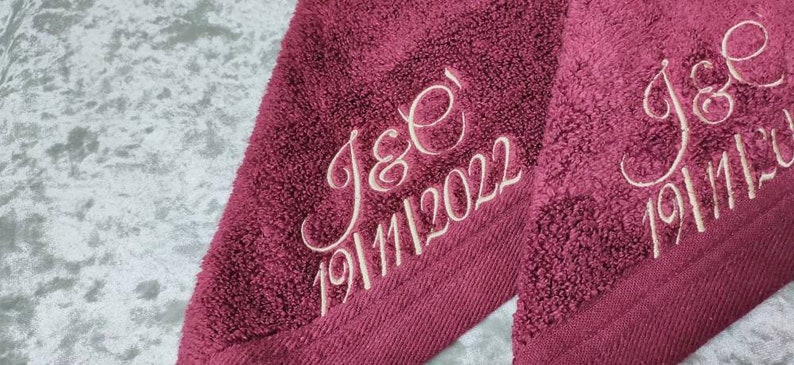 Personalised face cloth / Embroidered Towel / / luxury towel / cloth with name / face cloth / custom face cloth / Nick name / wedding role image 8