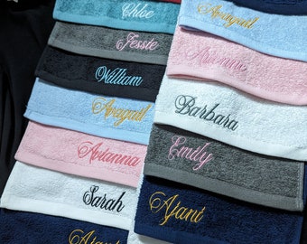 Personalised face cloth / luxury towel / cloth with name / face cloth /  custom face cloth / Nick name / wedding role / best holiday gift