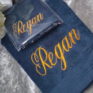 Personalised face cloth / Embroidered Towel / / luxury towel / cloth with name / face cloth / custom face cloth / Nick name / wedding role image 5