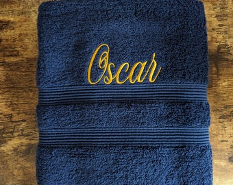 Personalised bath towel / Embroidered Towel / luxury towel / towel with name / bath towel / Nick name / wedding role