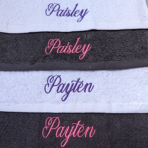 Personalised face cloth / Embroidered Towel / / luxury towel / cloth with name / face cloth / custom face cloth / Nick name / wedding role image 9