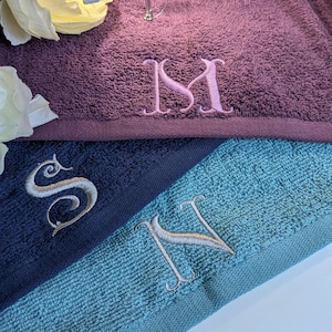 Personalised face cloth / Embroidered cotton flannel