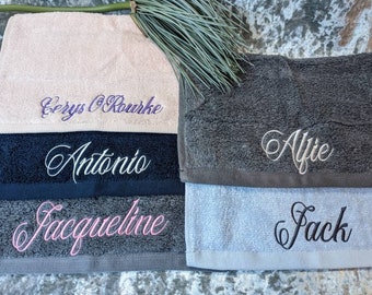 Personalised face cloth / Embroidered Towel /  / luxury towel / cloth with name / face cloth /  custom face cloth / Nick name / wedding role