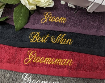 Personalised face cloth / Embroidered Towel / flannel / cloth with name / face cloth /  custom face cloth / wedding role / stocking fillers