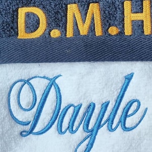 Personalised face cloth / Embroidered Towel / / luxury towel / cloth with name / face cloth / custom face cloth / Nick name / wedding role image 6