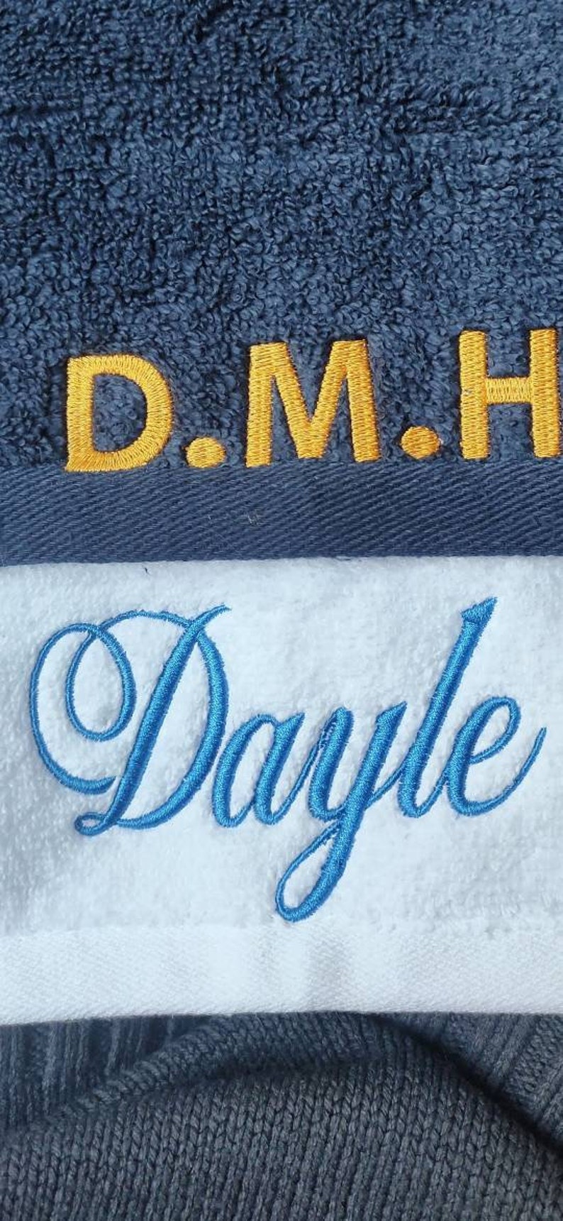 Personalised face cloth / Embroidered Towel / / luxury towel / cloth with name / face cloth / custom face cloth / Nick name / wedding role image 6