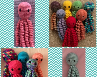 Crochet Octopus/Octopus Toy/Amigurumi Octopus/Octopus Premmie/Baby Toy