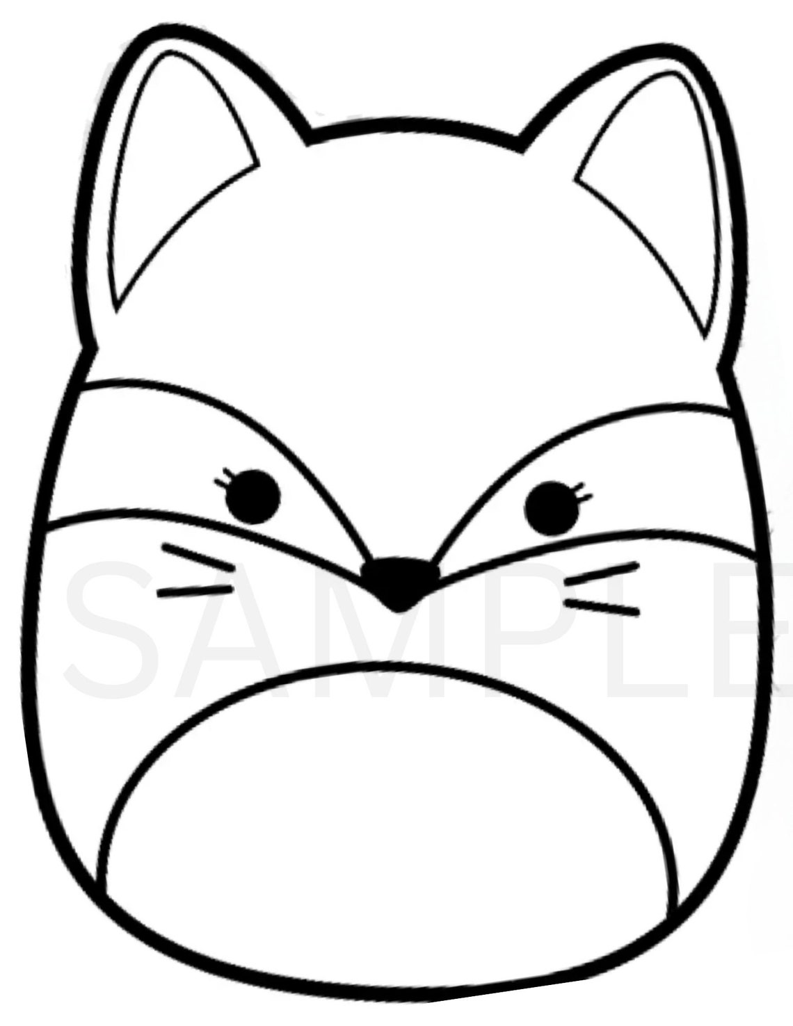 7 Squishmallow Coloring Sheets- Birthday Activity- Party Favor ...