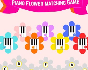 Flower Spring - Jeu de théorie du piano pour jeunes débutants