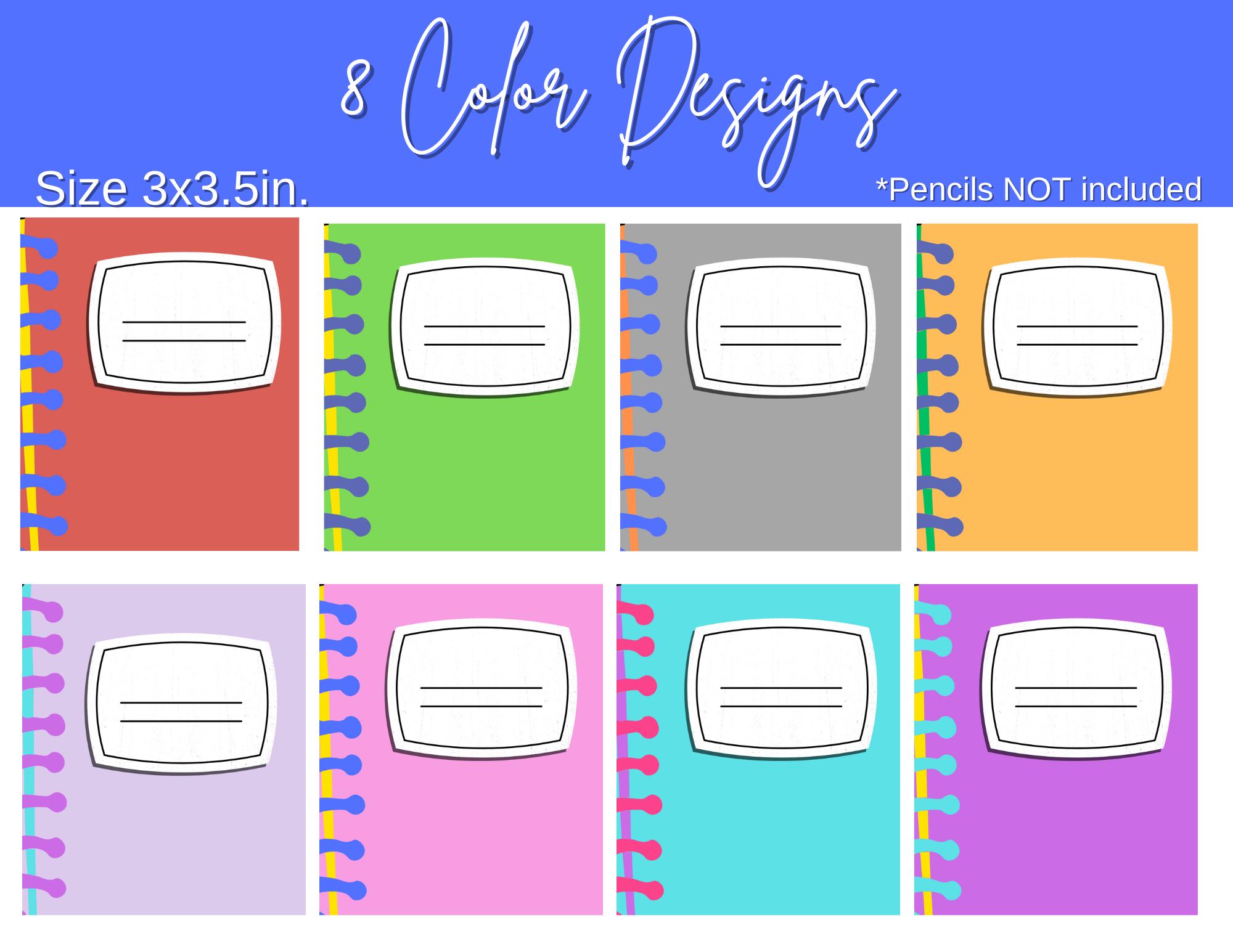 Composition Notebook Pencil Toppers: Back to School Printable (PDF ...