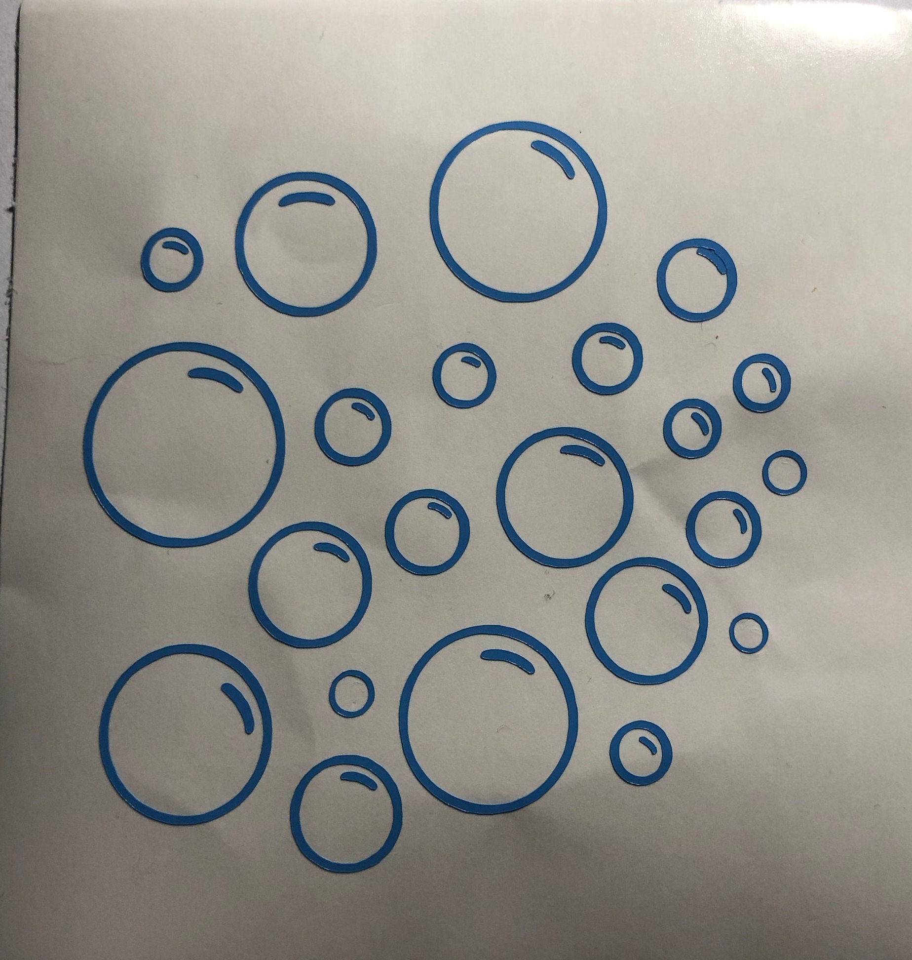 Bubbles Vinyl Decal Stickers Etsy