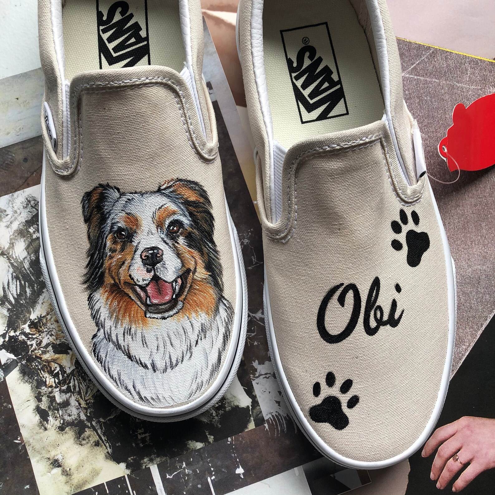 Custom Pet Vans Custom Pet Painting Handpainted Pet Vans Etsy