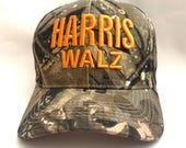 KAMALA HARRIS WALZ Democrat Liberal HUNTER Retro Hat Cap Mesh Trucker Camouflage KAMALA HARRIS WALZ Democrat Liberal HUNTER Retro Hat Cap  main image 3