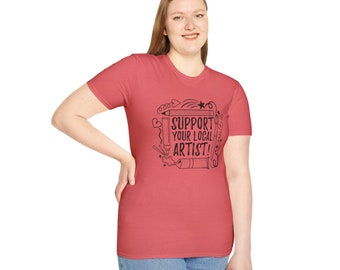 Unisex Softstyle T-Shirt | Support Local Artists | Art Shirt
