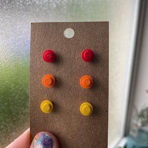 Choose Your Own Brick Stud Earrings | Unique | Express Yourself | Brick Rounds