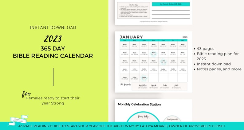 2023-bible-reading-calendar-printable-bible-reading-plan-etsy