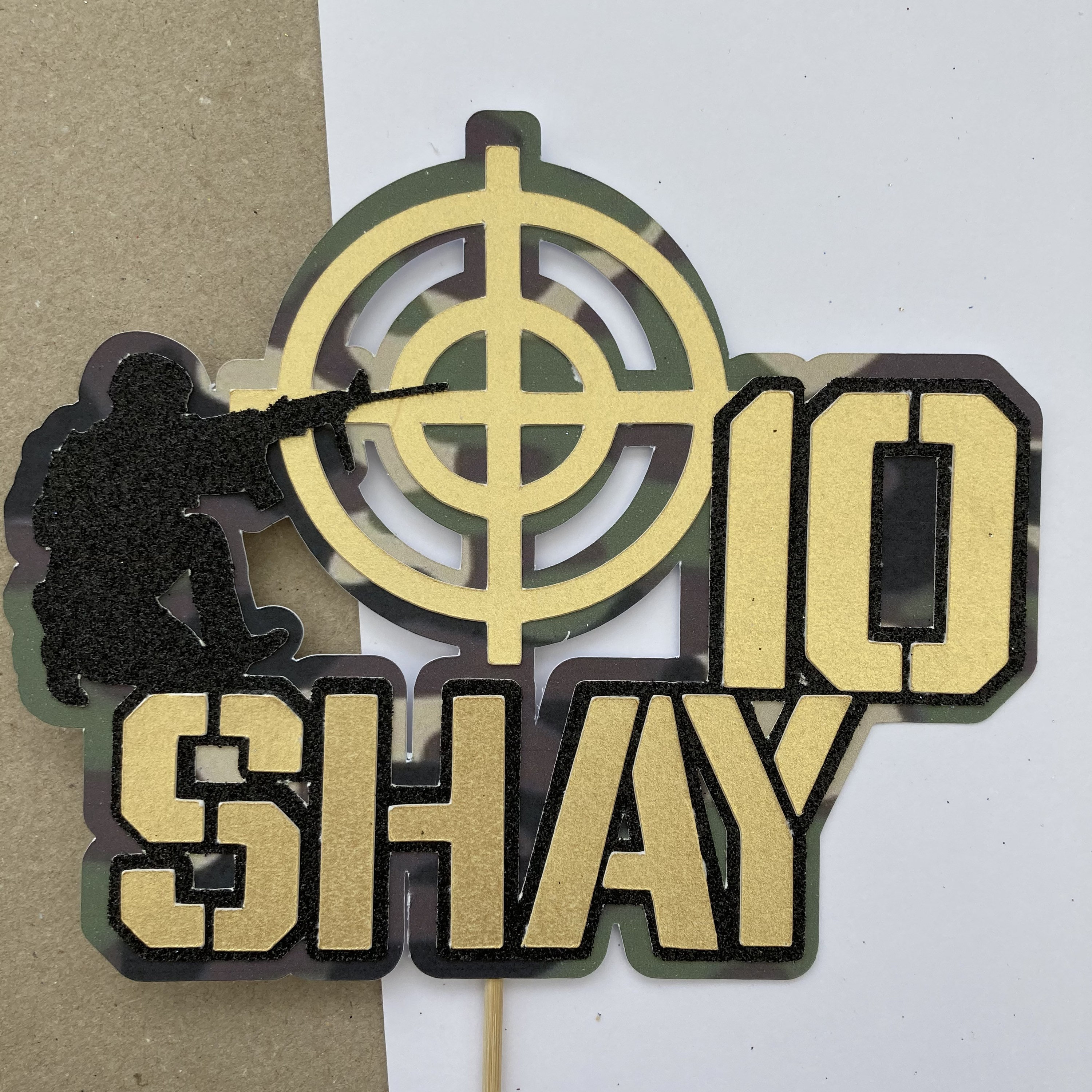 Army Themed Cake Topper Etsy UK