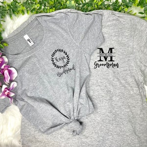 T-Shirts for Wedding Party, Bridesmaid gift, Personalized Shirt for Groomsmen, Bachelorette Party Favors, Bachelor Party Shirts,Wedding Gift