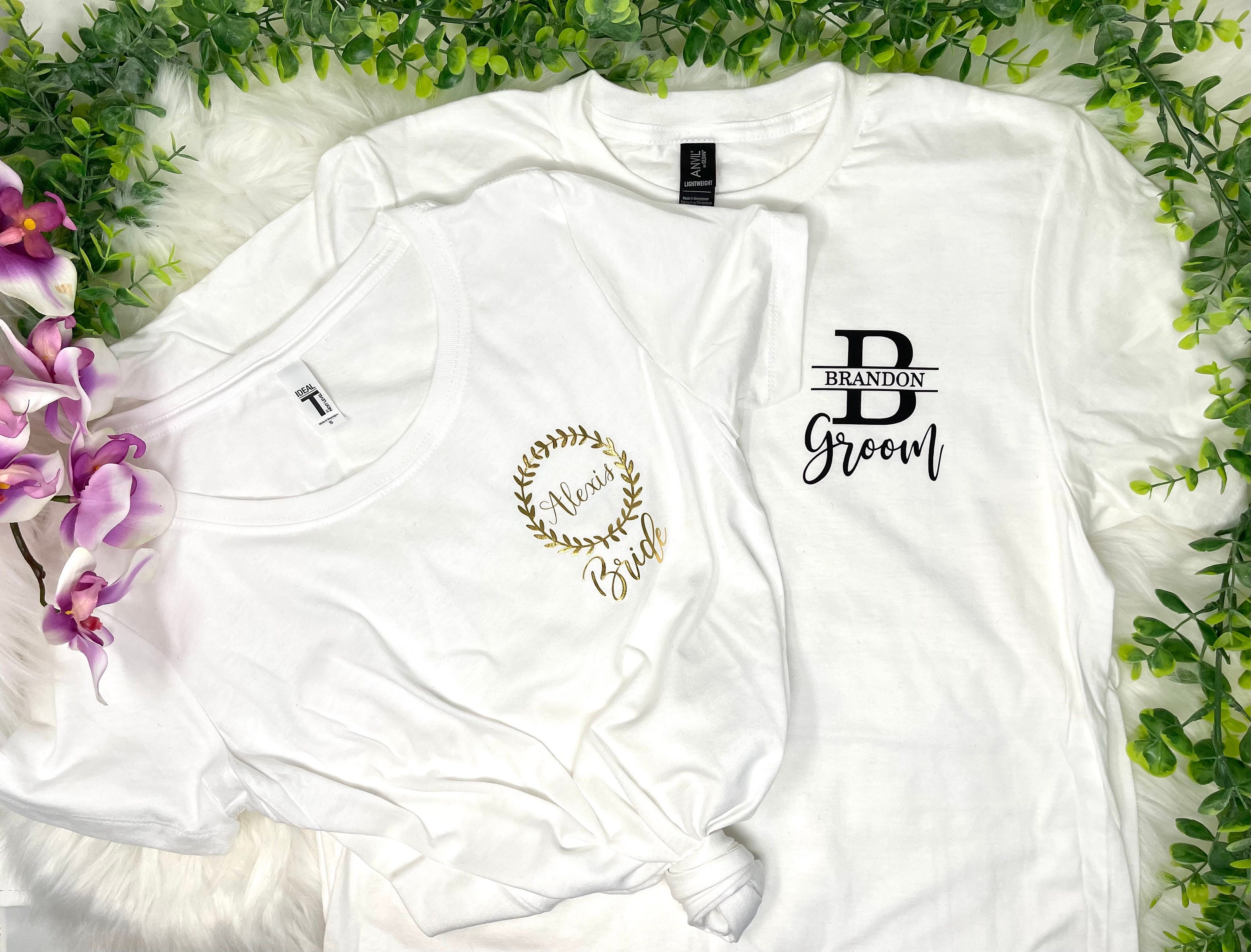 T-shirt Personnalisé Rose Pour Enterrement De Vie De Jeune Fille - Cadeau Mariée, Tribu - Taille Femme