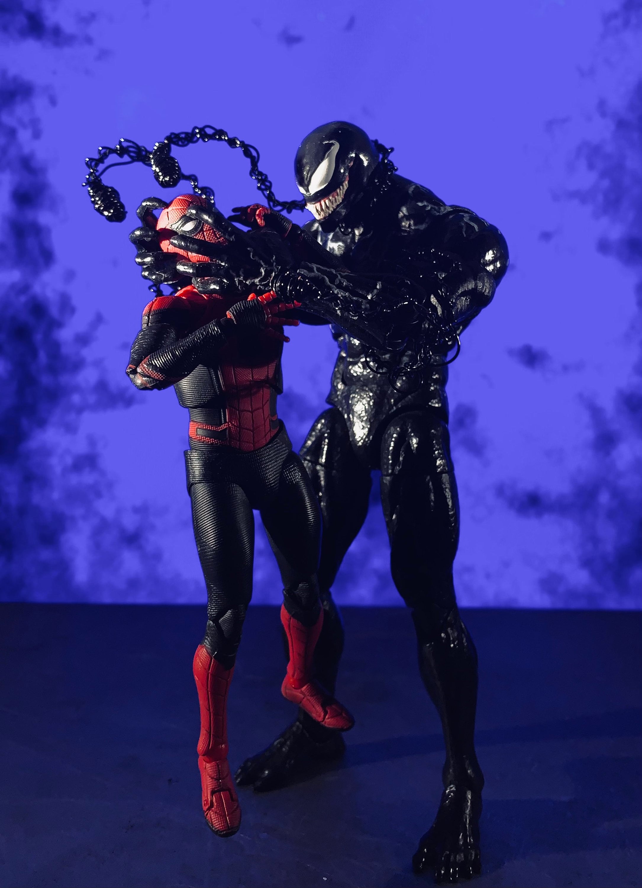 Bendy Webz 1:12th Scale Custom Web Effects - Black Venom Tendrils