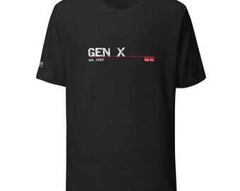 Gen X est. 1980 Unisex t-shirt
