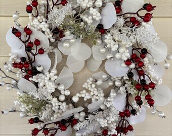 Front Door Berry Wreath, Christmas Wreath, Winter Wreath, Christmas Decor, Winter Decor