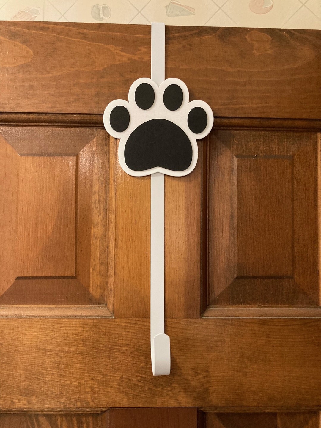 Pet Wreath Hanger Pawprint Wreath Hanger WHITE Metal Wreath Etsy