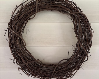 Grapevine Wreath Base, 14" Grapevine Wreath, DIY Wreath Base, Grapevine Decor, Wreath Base