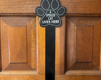 CAT Wreath Hanger, Pawprint Wreath Hanger, Cat Lover, Wreath Hook for Front Door, Wreath Hook, 15 inch Wreath Hanger, Pet Lover