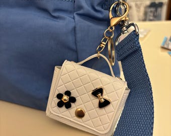 Mini Purse with SURPRISE Bracelet Inside, Earbud Case, Handbag Keychain Accessory