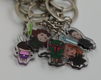 Llaveros de personajes de Star Wars