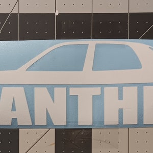 Panther Platform Silhouette Car Decal – Ford Crown Victoria, Mercury Marauder