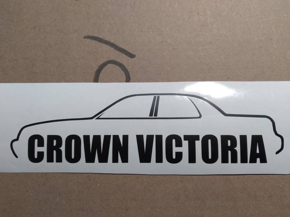 Ford Crown Victoria Silhouette Decal. Ford Panther Platform Silhouette