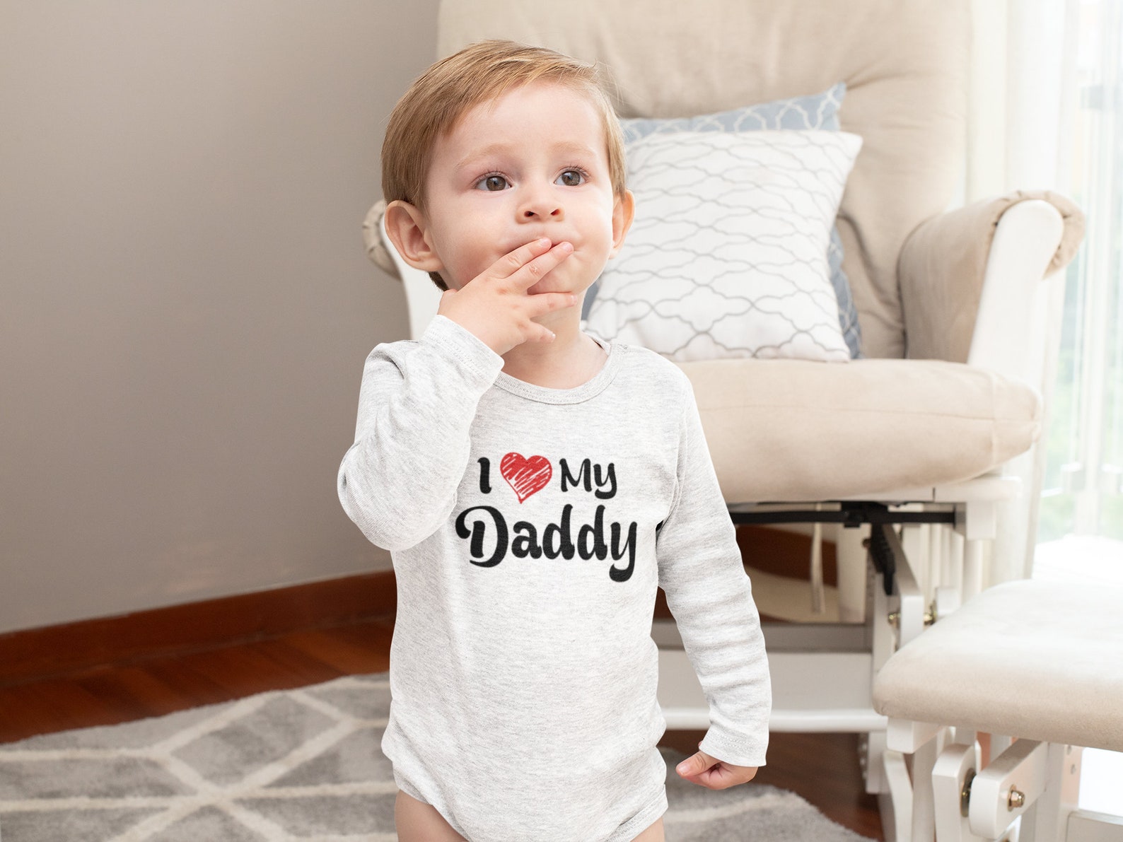 I Love My Daddy Onesie® New Dad Baby Onesie® Cute Baby Etsy