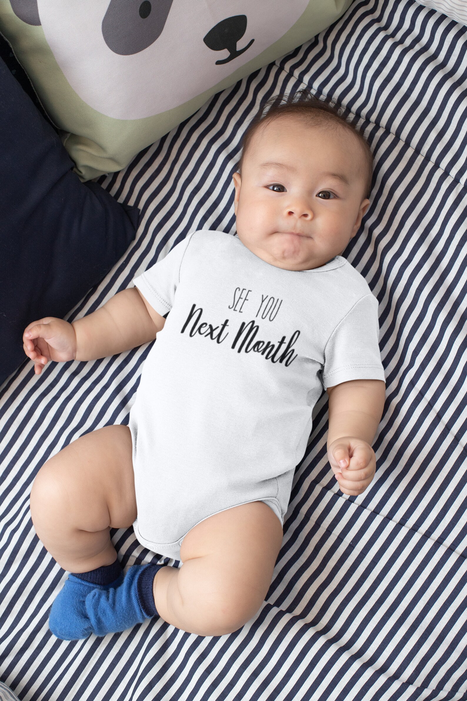 See You Next Month Onesie® Due Date Baby Onesie® Cute Baby Etsy