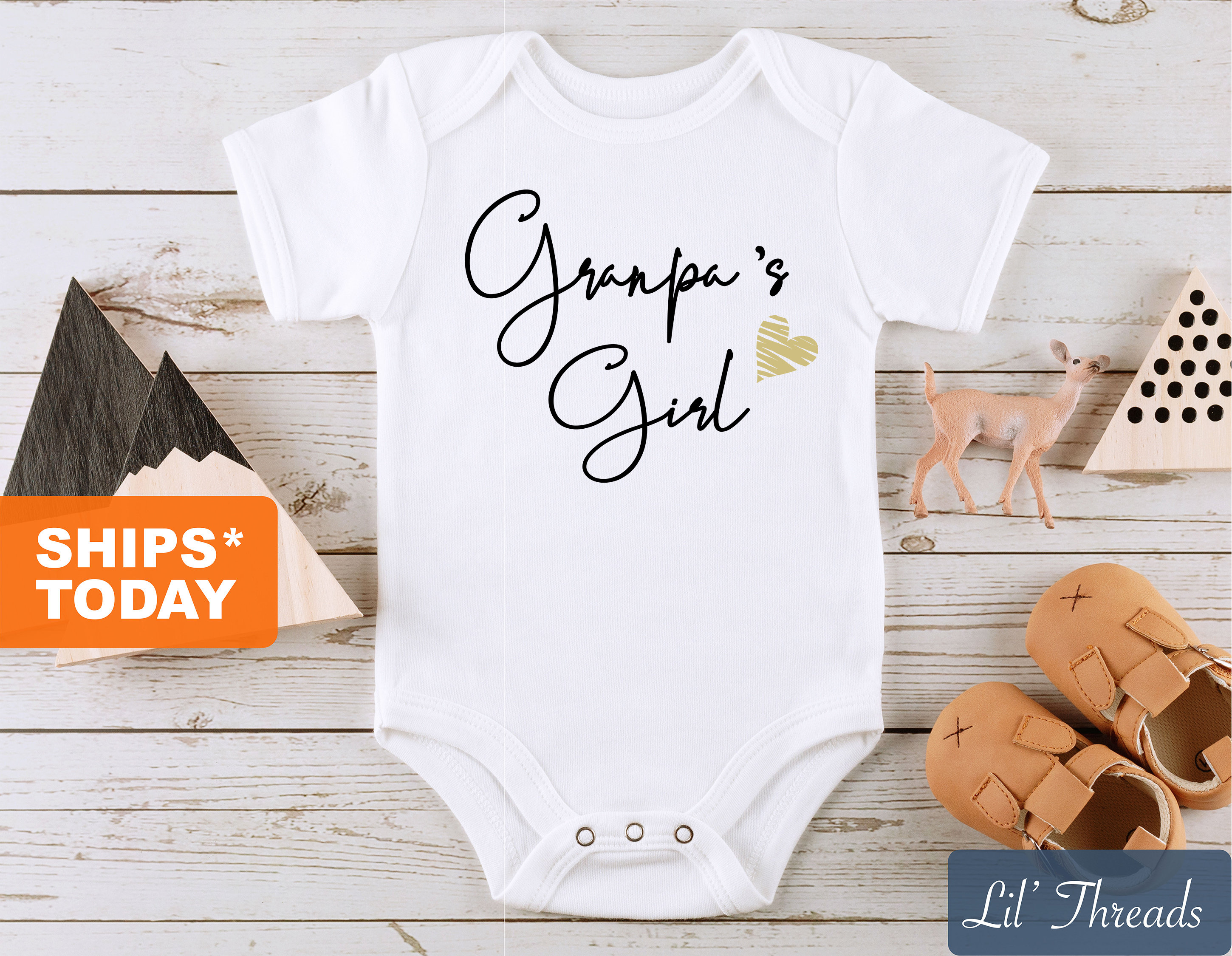 Grandpas Girl Onesie® Sweet Baby Onesie® Cute Baby Gift Etsy