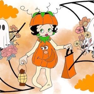 Betty Boop Mug Design - Vintage Digital Print - 11oz Ceramic Coffee Cup - Collectible Gift for Fans and Collectors