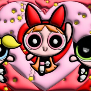 Power Puff Girls Mug Template - PNG Format for Tumblers and More Cartoon Motif Included - 140 Characters